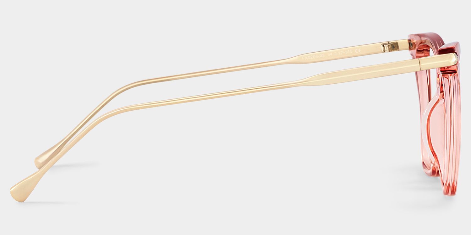 Hilary Butterfly Light Pink Transparent Eyeglass Frame | ZEELOOL4