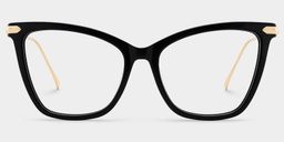 Hilary Butterfly Black Glasses1