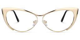 Ellen Cateye Gold Glasses1