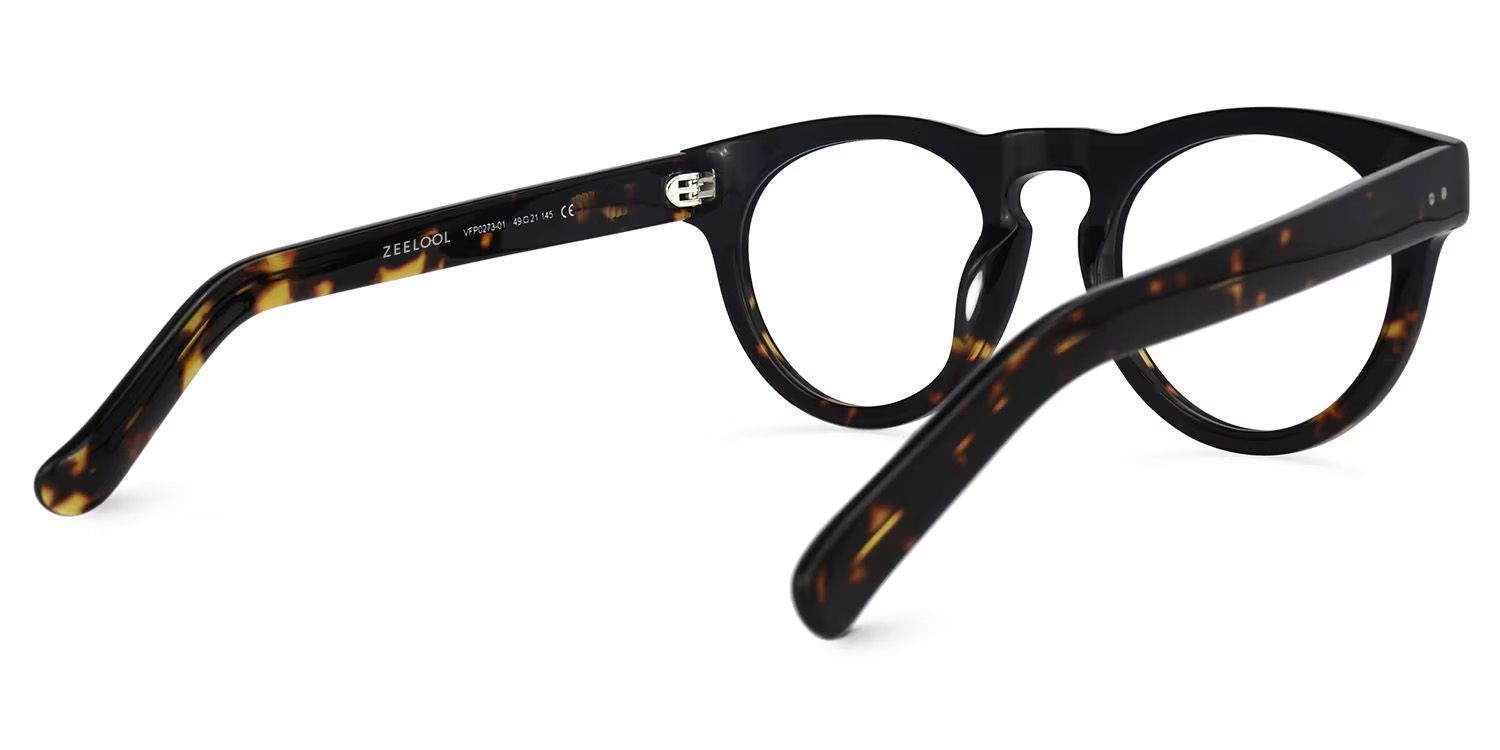 Malloy Round Black and Tortoise Eyeglasses and Frames3