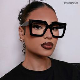 Brandon Square Black Glasses6