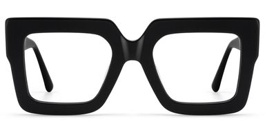 Brandon Square Black Glasses