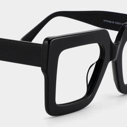 Brandon Square Black Glasses5