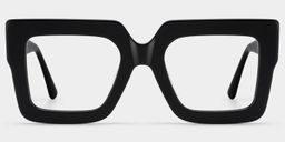 Brandon Square Black Glasses1