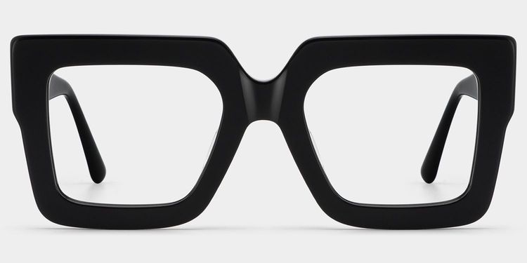 Brandon Square Black Glasses