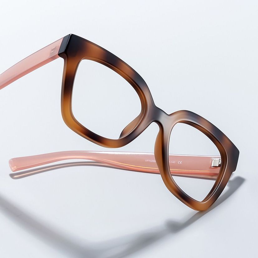 Malcolm Burnt-Umber Square Glasses