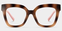 Malcolm Burnt-Umber Square Glasses3
