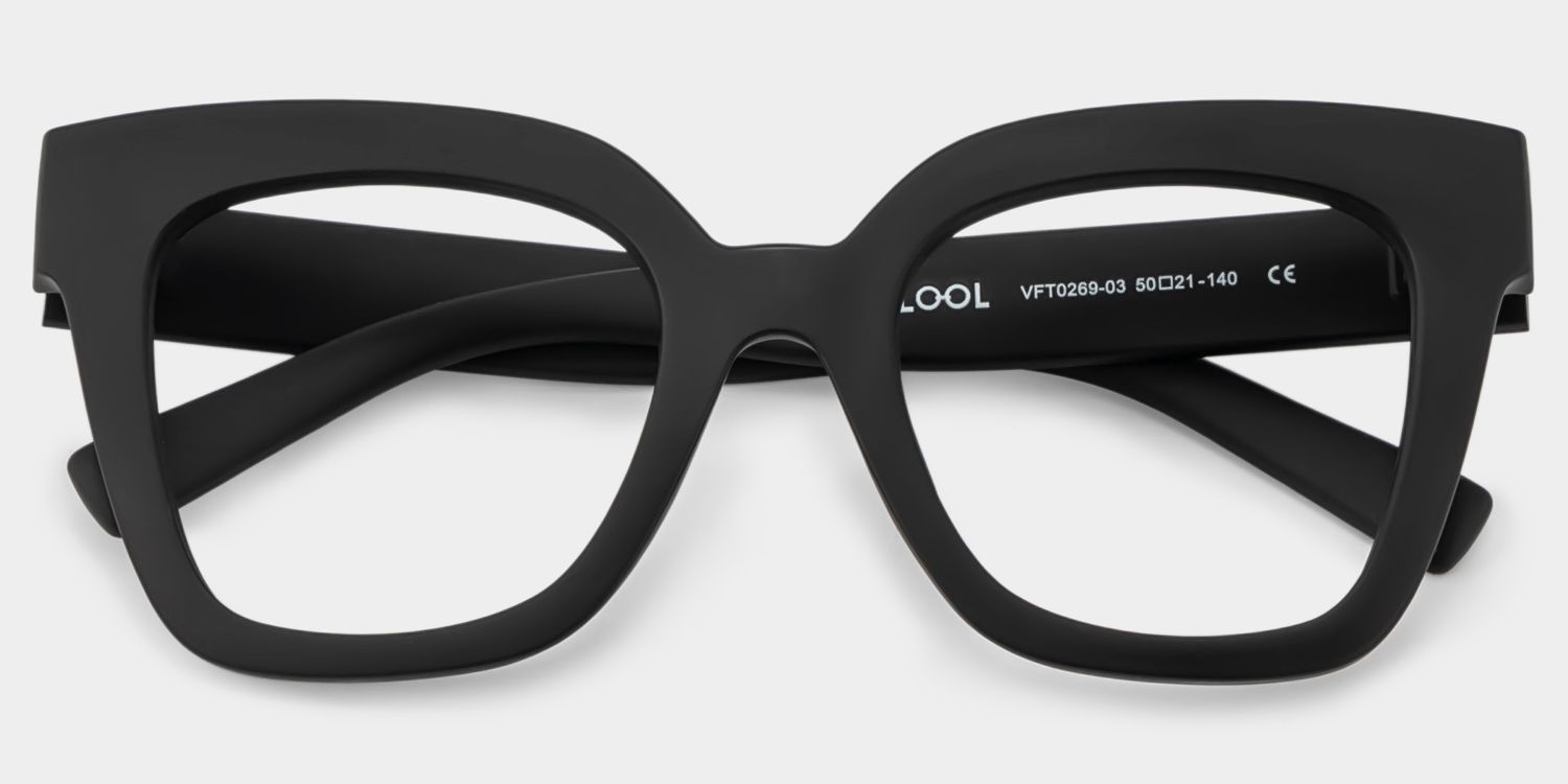 Malcolm Square Matte Black Glasses with Prescription | ZEELOOL2