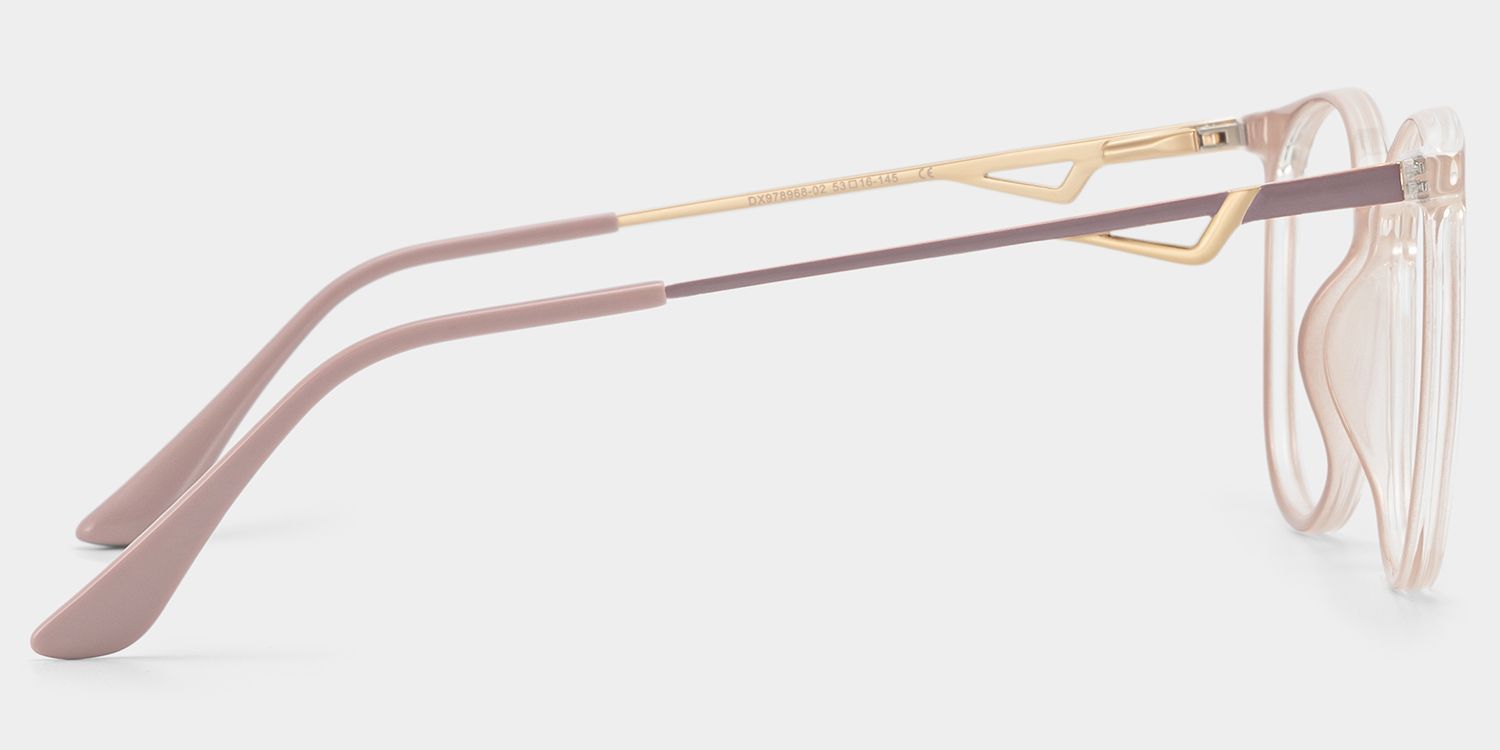Chanty Round Pink Thin Eyeglass Frames | ZEELOOL4