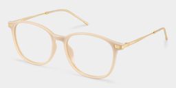 Greene Beige Square Glasses2