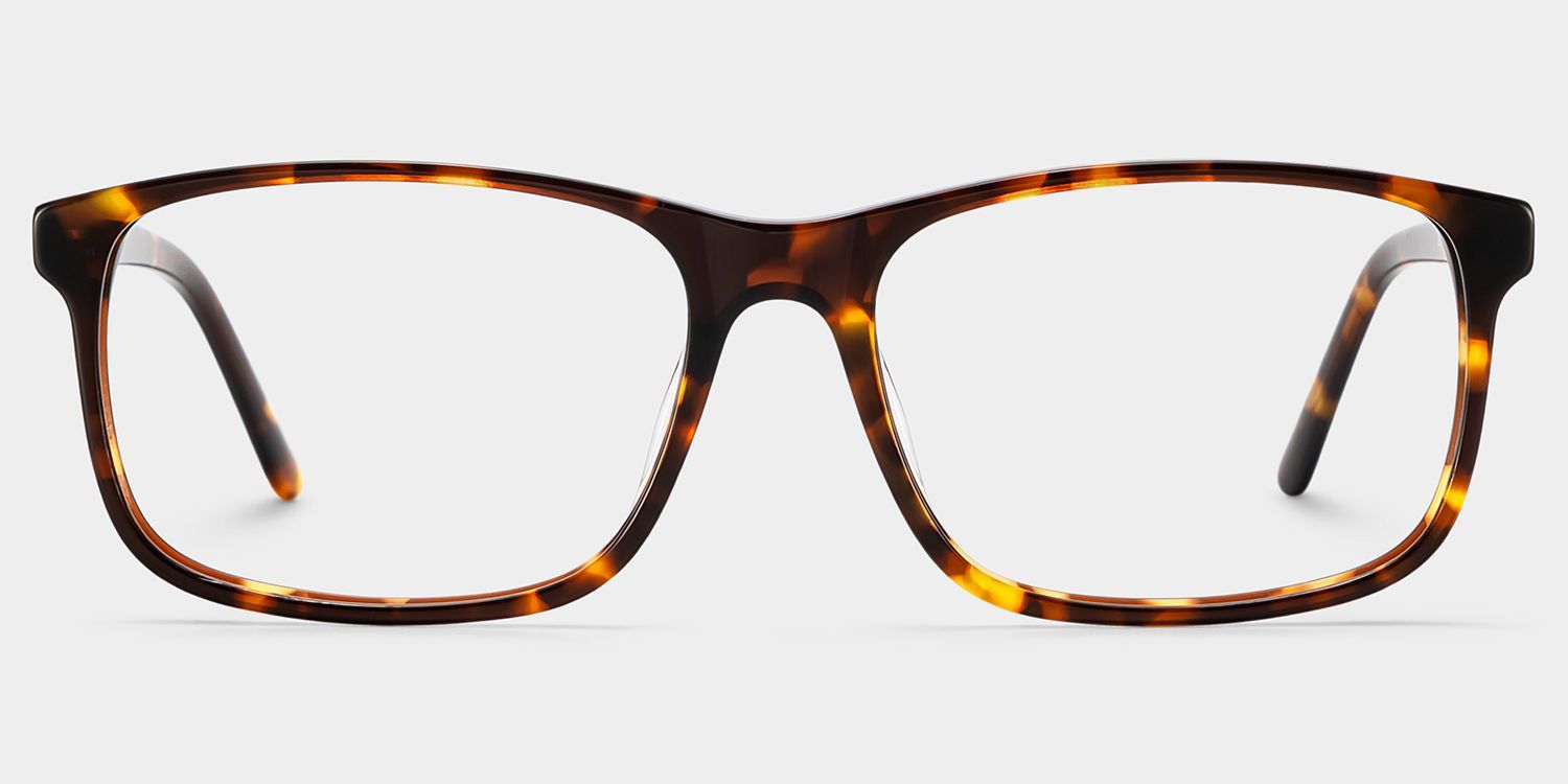 Connie Brown Rectangle Acetate Frame Glasses for Men | ZEELOOL1