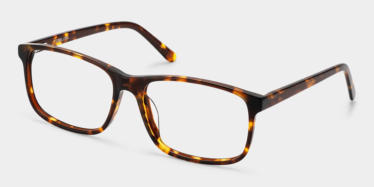 Connie Brown Rectangle Acetate Frame Glasses for Men | ZEELOOL3