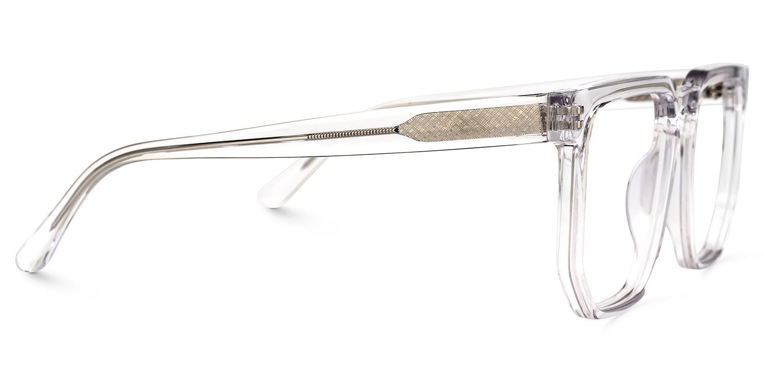 Matherne Square Clear Glasses | Zeelool Glasses2