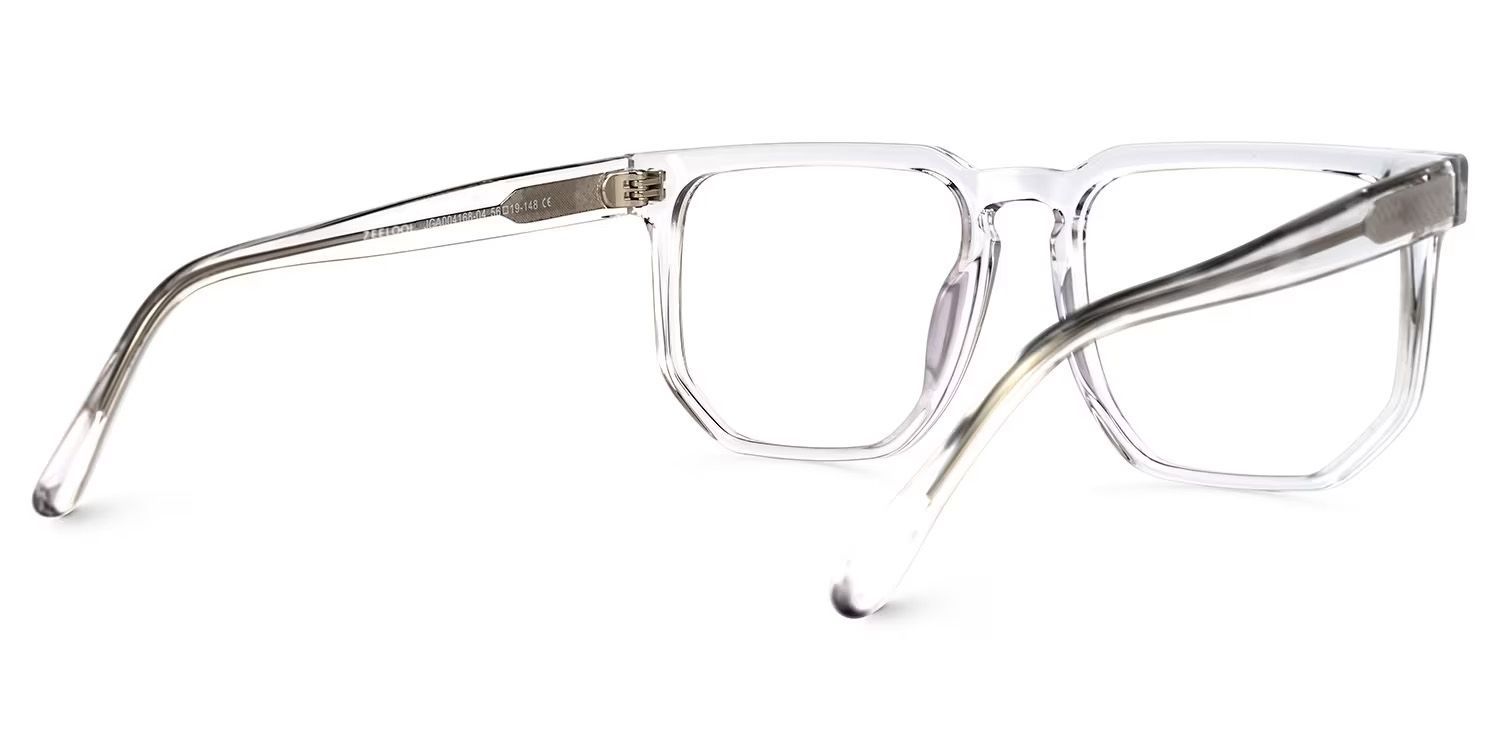 Matherne Square Clear Glasses | Zeelool Glasses3