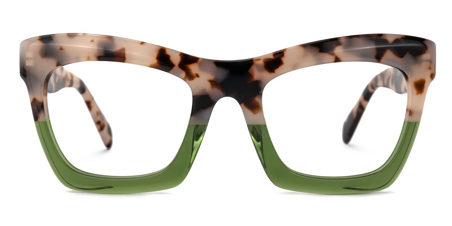 Benitez Square Two-Tone Frame & Prescription Eyeglasses | ZEELOOL1