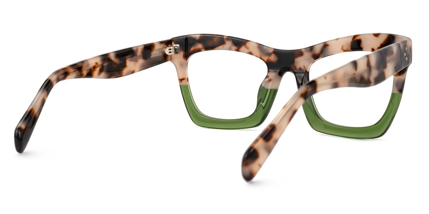 Benitez Square Two-Tone Frame & Prescription Eyeglasses | ZEELOOL4