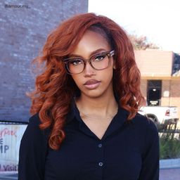 Natalie Beige Square Glasses6
