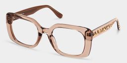 Natalie Beige Square Glasses3