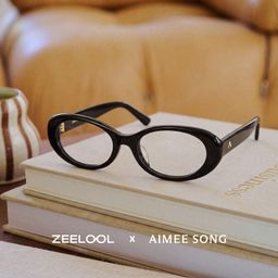 The 90s Black Oval Glasses0