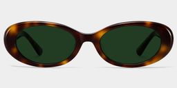 The 90s Tortoise Oval Sunglasses0