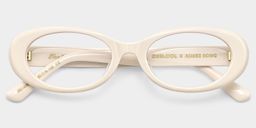 The 90s White Oval Glasses2