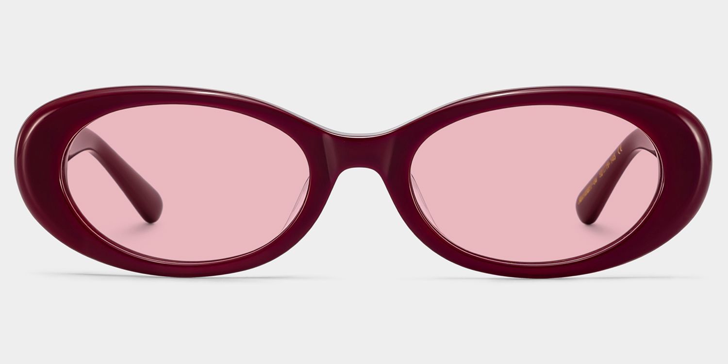 ZEELOOL x Aimee Song The 90s Red Oval Glasses0