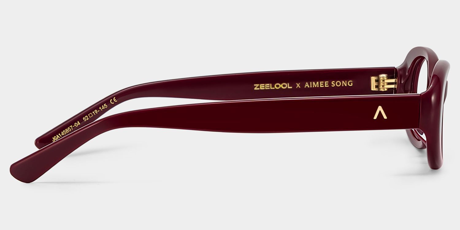 ZEELOOL x Aimee Song The 90s Red Oval Glasses4