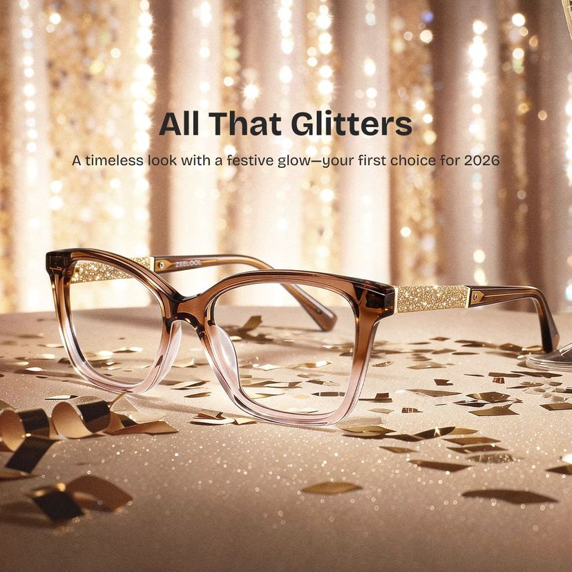 Finnian Square Brown Glasses