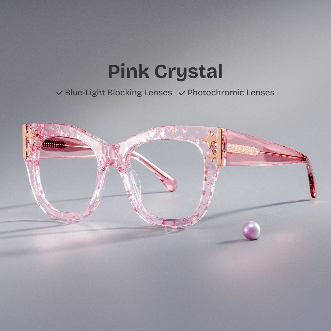 Designer Minfia Eyeglasses Pink Frames Glasses | ZEELOOL0