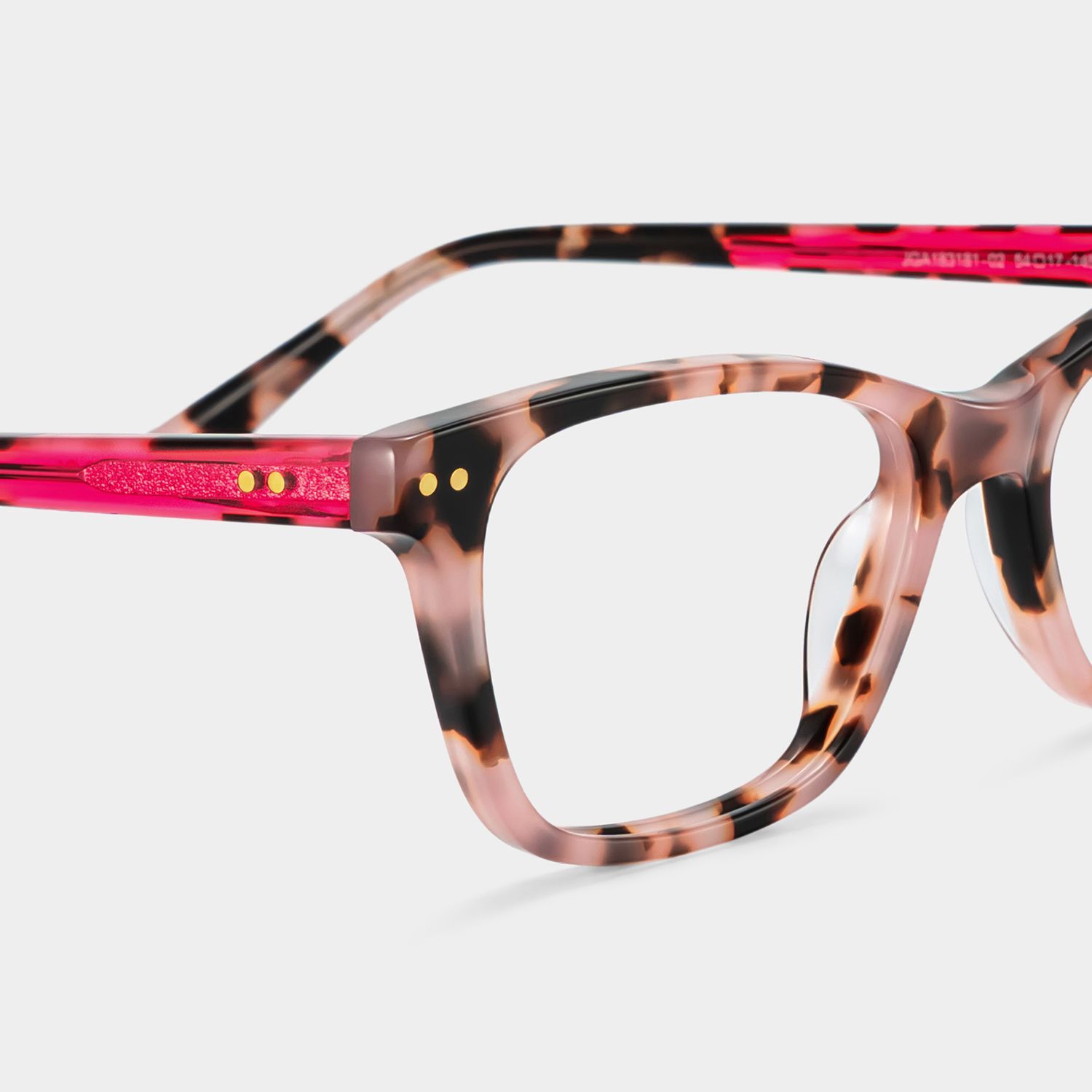 Juliana Pink Tortoise Thin Frame Eyeglasses | ZEELOOL4