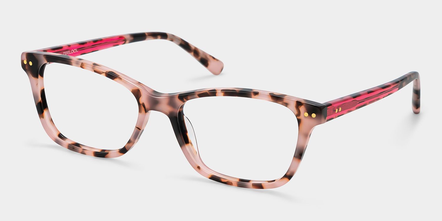 Juliana Pink Tortoise Thin Frame Eyeglasses | ZEELOOL2