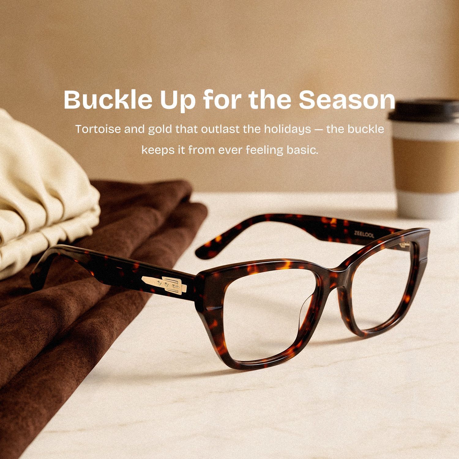 Bowie Tortoise Rectangle Glasses | ZEELOOL0