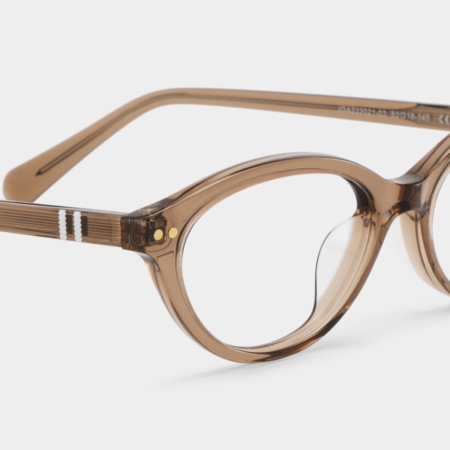 Ashby Brown Narrow Oval-Frame Glasses | Effortless Varsity5