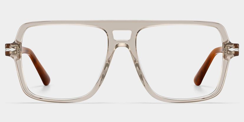 Easton Beige Aviator Glasses