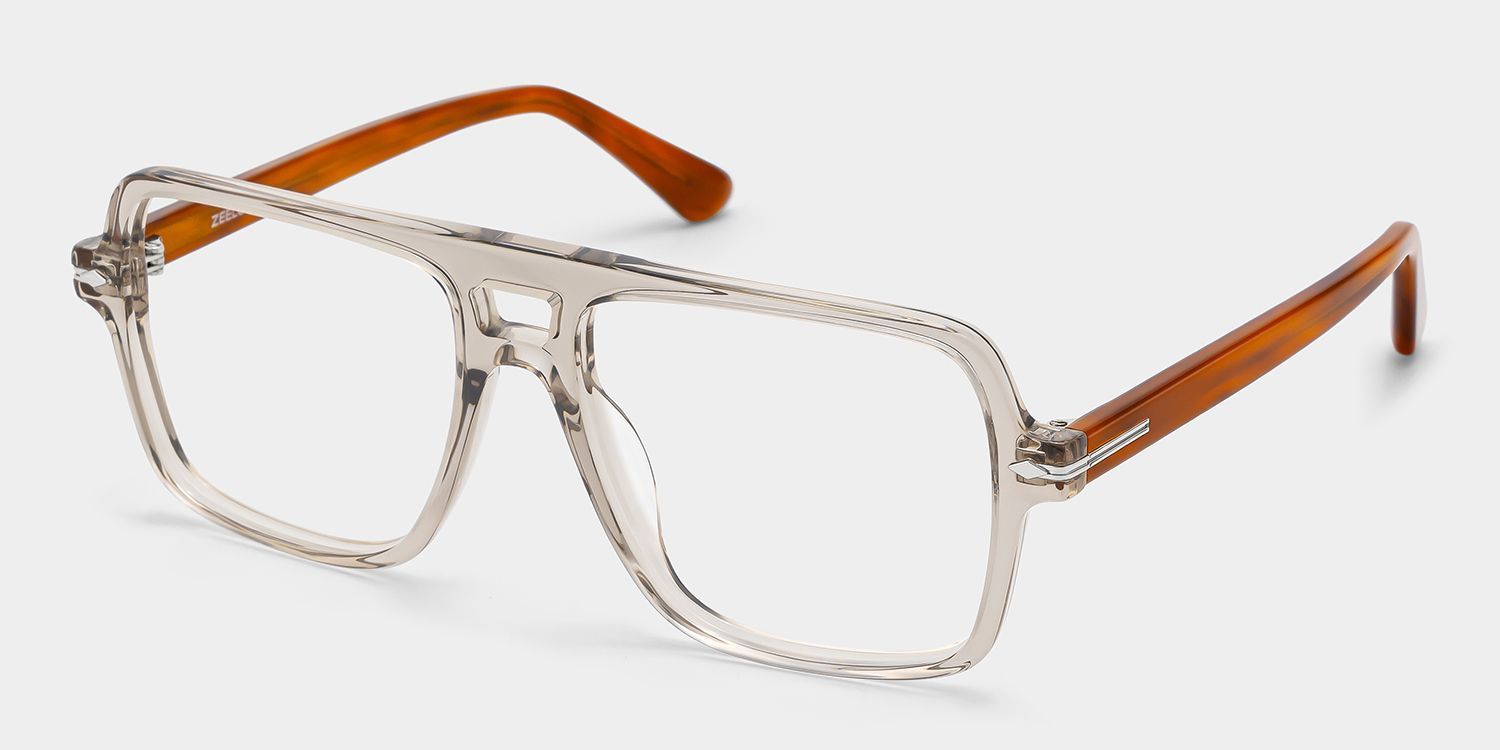 Easton Beige Color Aviator Frame Gasses | ZEELOOL3