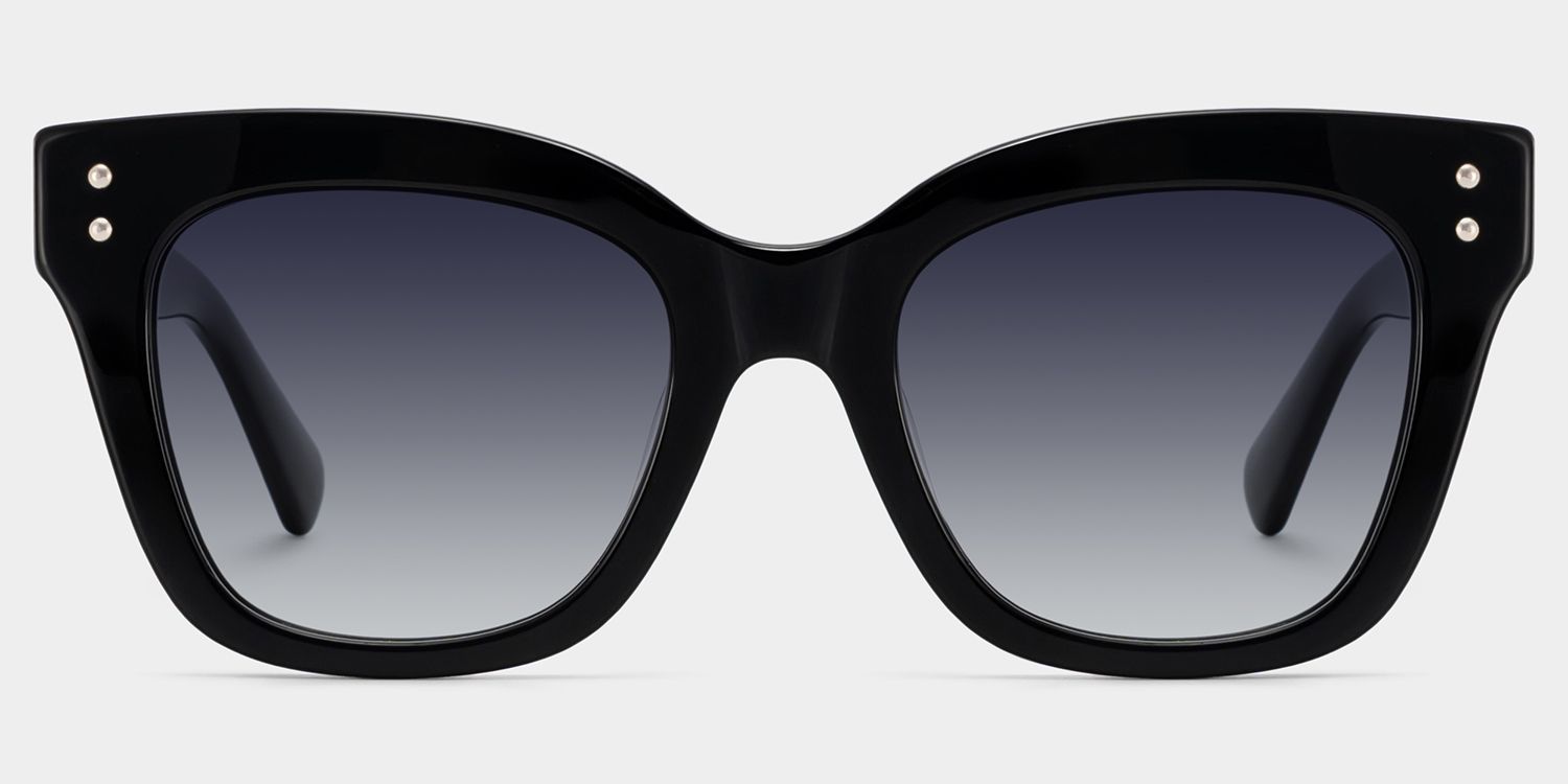 Chunky Black Butterfly Stella Frame Sunglasses | ZEELOOL0