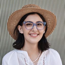 Stella Blue Butterfly Glasses7
