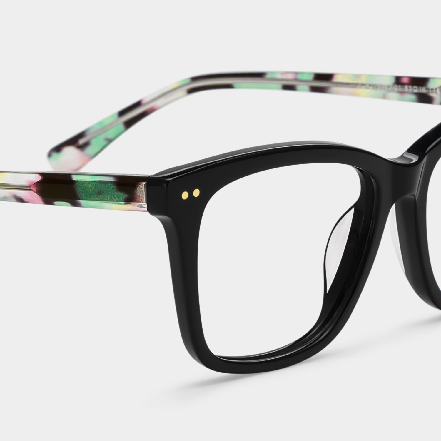 Layla Black Square Nature Eyewear for Woman | ZEELOOL5