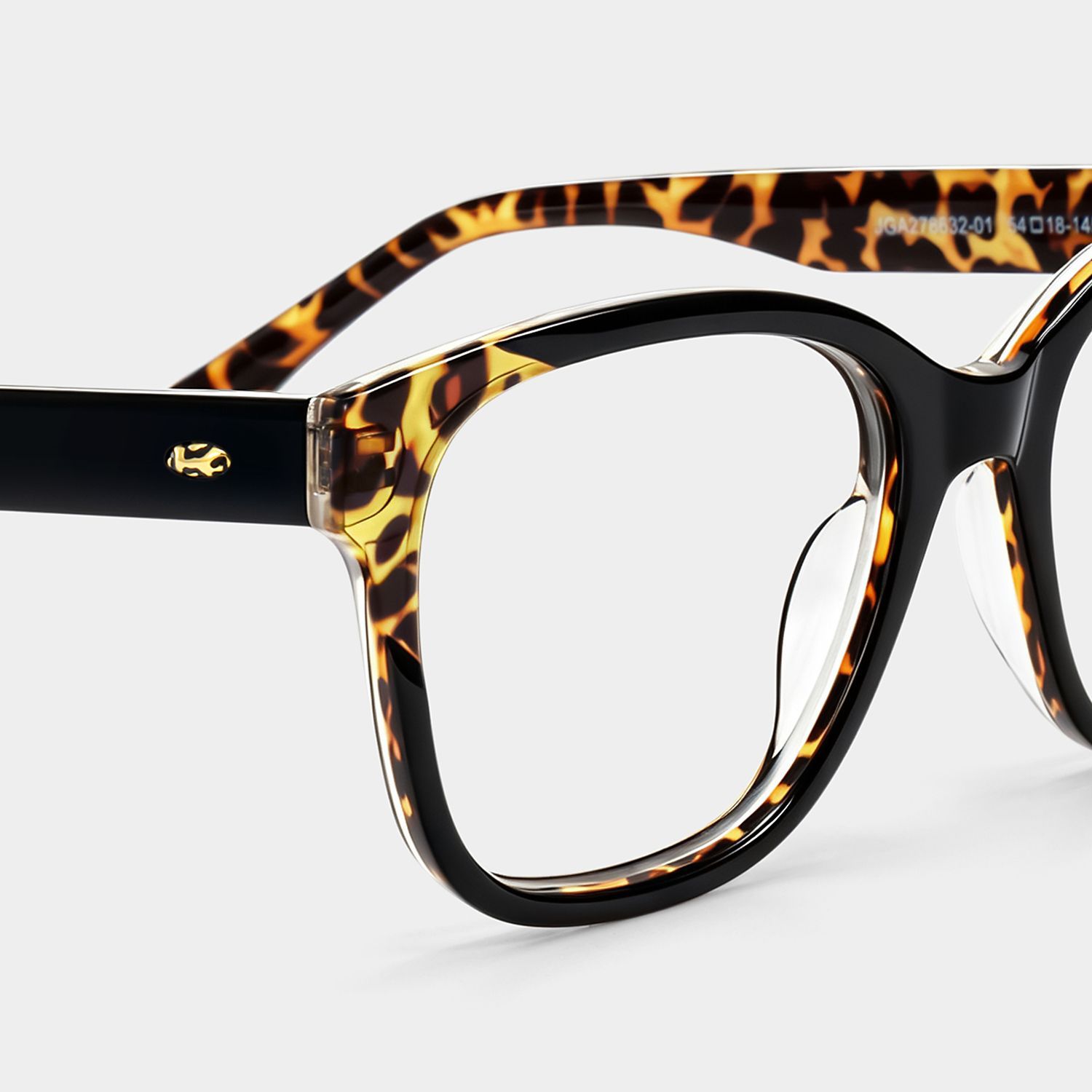 Ivy Black Square Glasses | ZEELOOL5