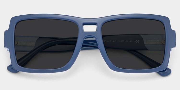 Nora Blue Aviator Sunglasses