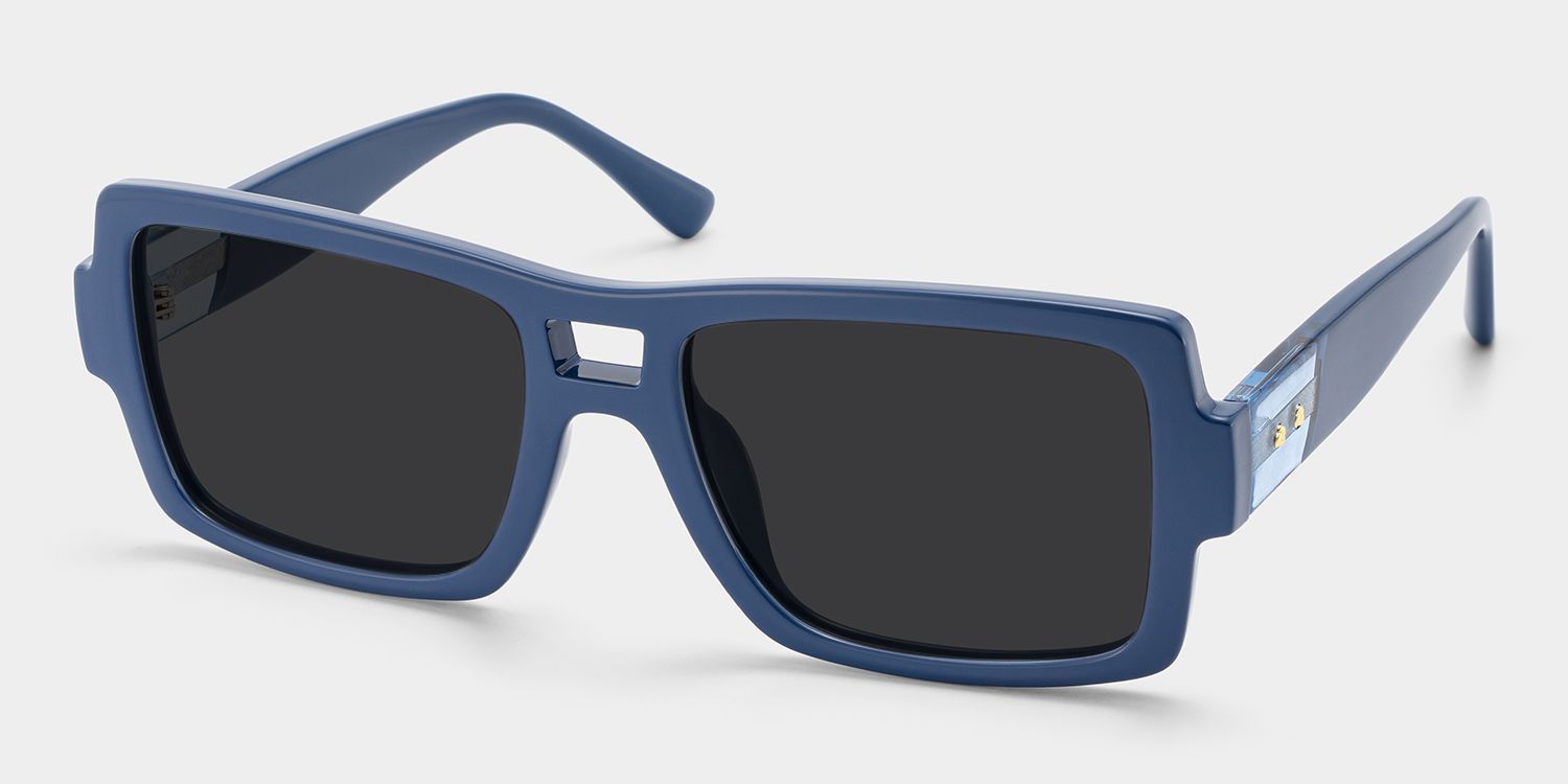 Nora Blue Aviator Sunglasses to Frame Your Face | ZEELOOL CA2