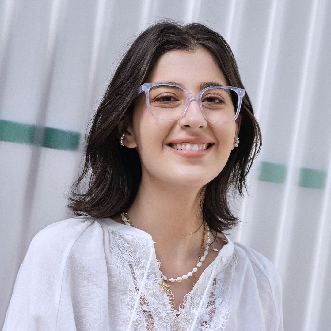 Shop Caroline Clear Square Eyeglass Frame | ZEELOOL6