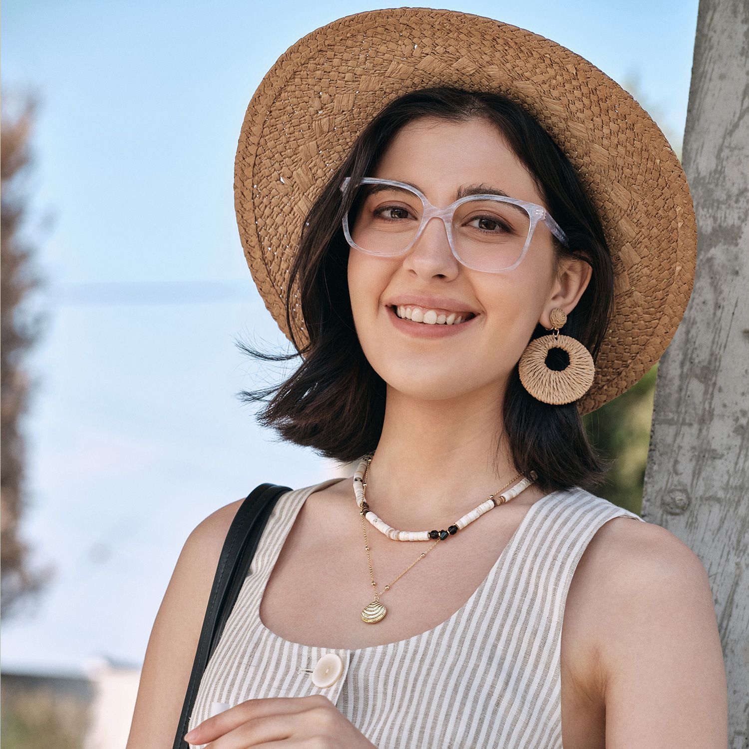 Shop Caroline Clear Square Eyeglass Frame | ZEELOOL7
