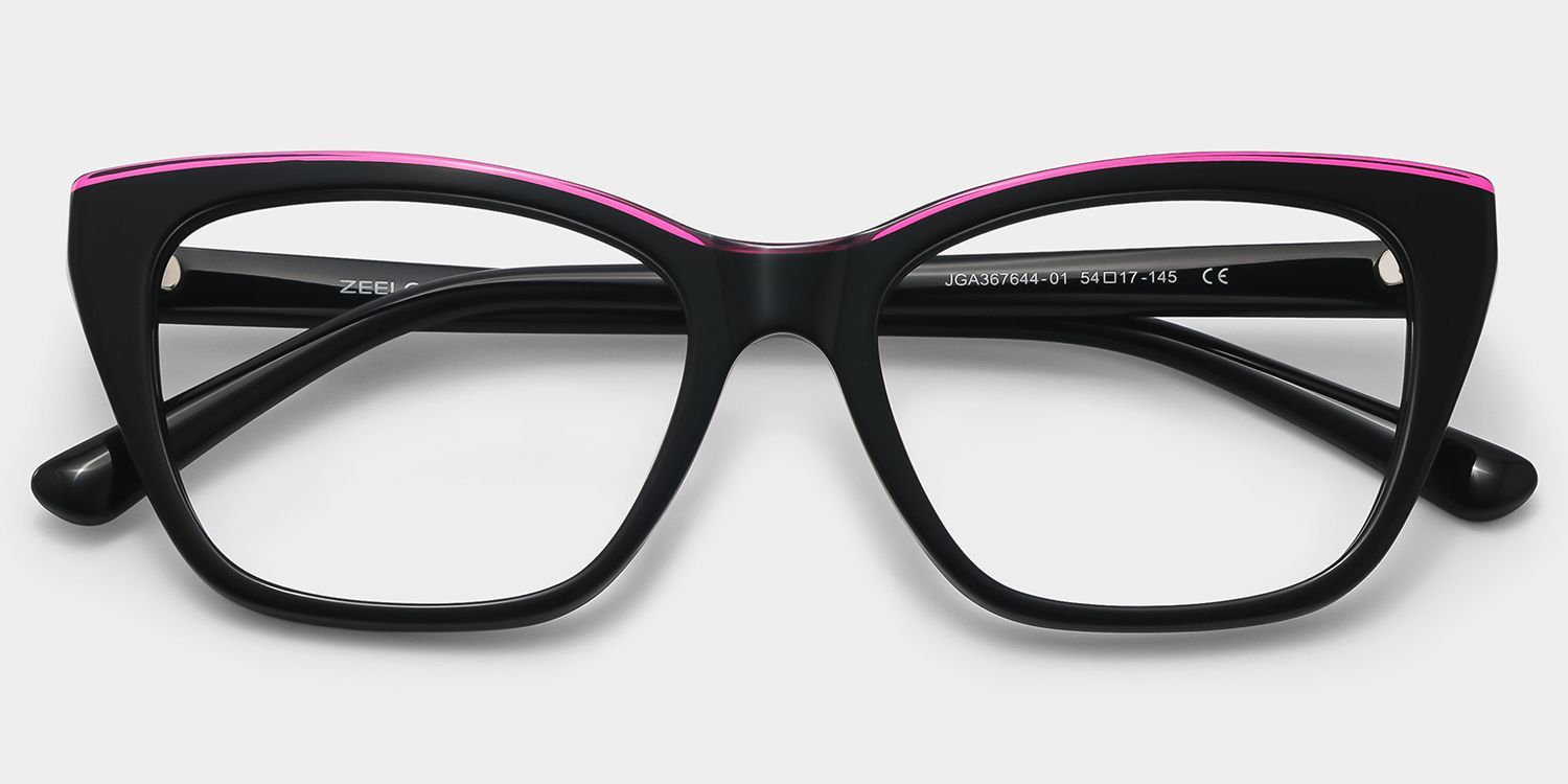 Seraphina Black Butterfly Acetate Frame Eyeglasses | ZEELOOL2