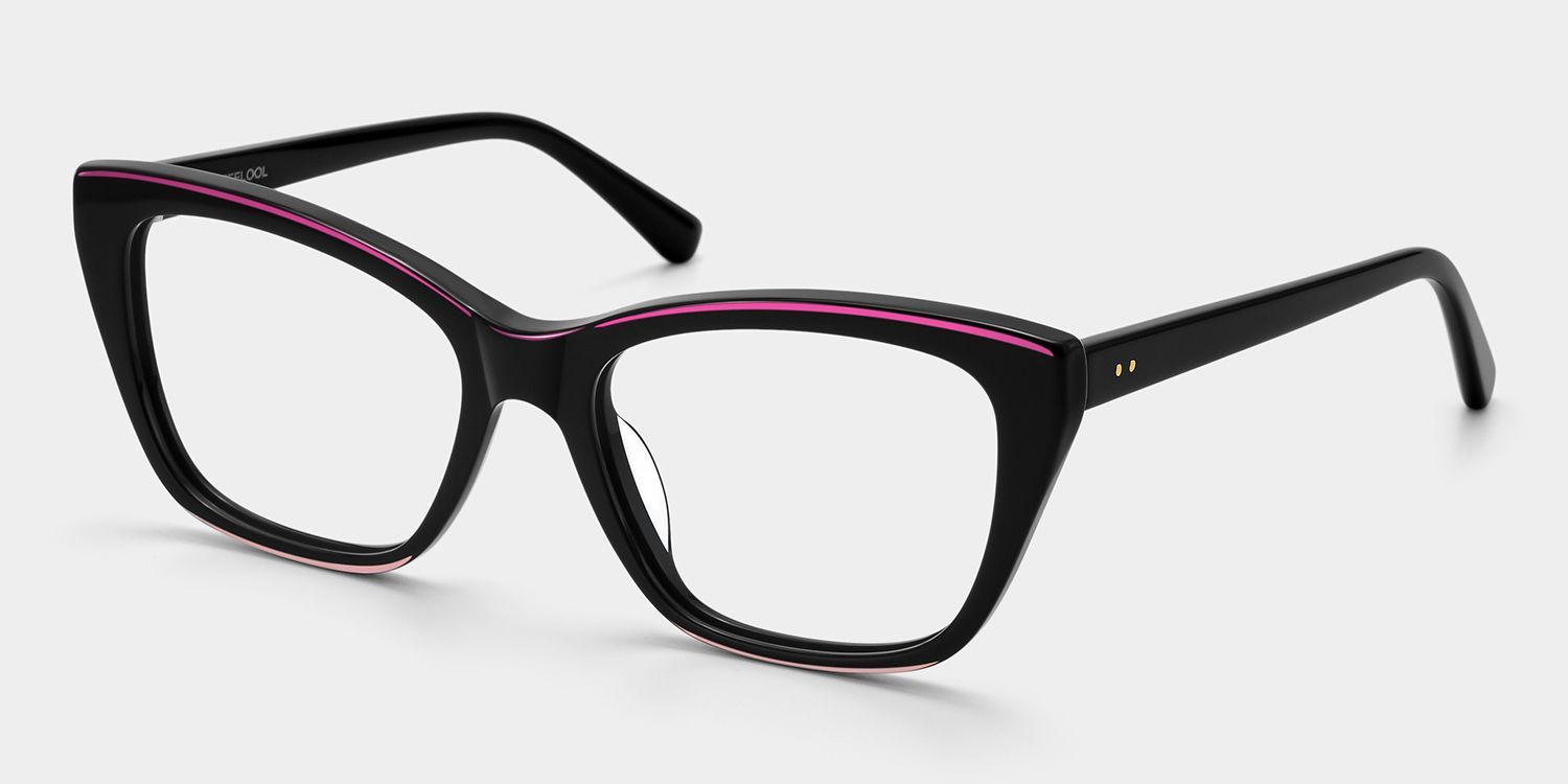 Seraphina Black Butterfly Acetate Frame Eyeglasses | ZEELOOL3