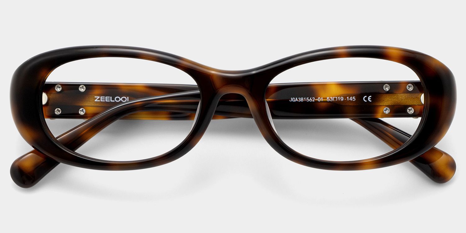 Catherine Tortoise Oval Frame Glasses Online | ZEELOOL