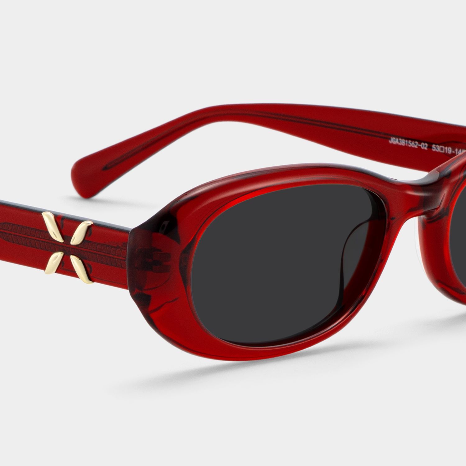Catherine Red Oval Frame Glasses Online Sale | ZEELOOL4