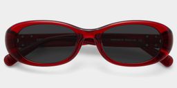 Catherine Red Oval Glasses1