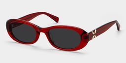 Catherine Red Oval Glasses2