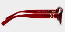 Catherine Red Oval Glasses3
